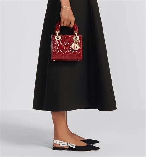 lady dior patent mini
